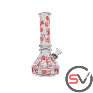 COOL PINEAPPLE MINI BEAKER RED 6inch